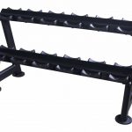 Riiul hantlite hoidmiseks erinevate pikkusega