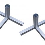 Rannavõrkpalli postid terasest