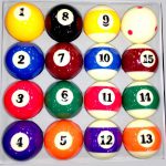 Piljardikuulide komplekt METEOR 57 MM