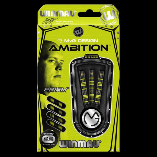 Terasotsaga mängunooled Winmau Michael van Gerwen - AMBITION messing