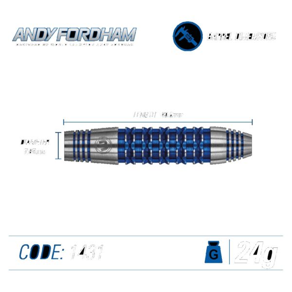 Terasotsaga mängunooled Winmau ANDY FORDHAM SPECIAL EDITION