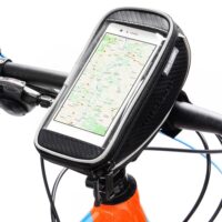 Jalgratta lenksukott mobiiltelefoni taskuga