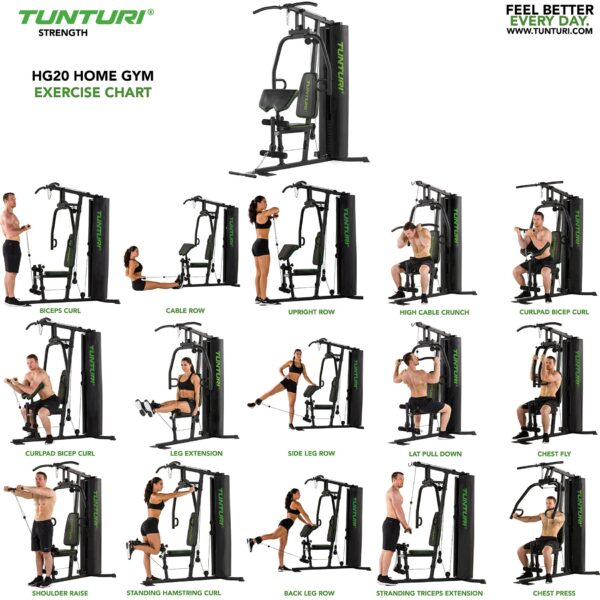 Treeningkeskus Tunturi HG20 Home Gym