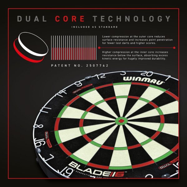 Noolemängulaud Winmau Blade 6 DUAL CORE