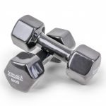 Vinüülkattega hantlid Trenas 2x5,0 kg