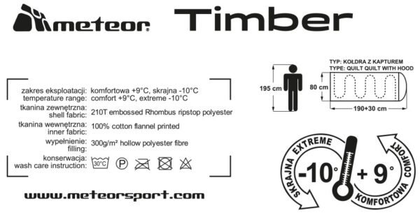 Magamiskott Meteor Timber