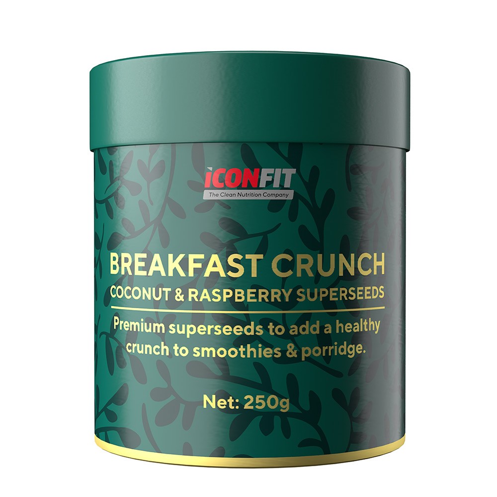 ICONFIT Crunchy Breakfast Superfoods - Coconut Raspberry 250 grammi
