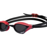 Arena ujumis võistlusprillid COBRA Core – tumehall/punane