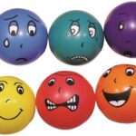 Pallid emotsionaalsed näod 18 cm – 6 tk