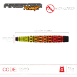 Terasotsaga mängunooled Winmau FIRESTORM FLAME 21 grammi - Image 5