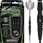 Terasotsaga mängunooled 90% volfram Winmau Sniper BLACK 22 grammi