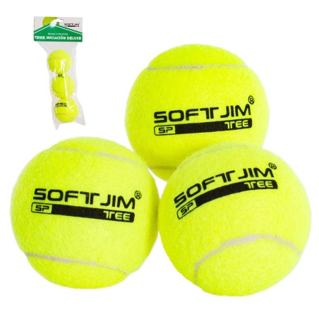 bag-3-balls-of-tennis-softee-initiation-deluxe Tennisepallid SOFTJIM Delux 3 tk - Image 1