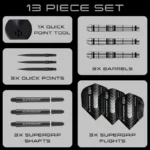 Nooled terasotsaga Harrows Supergrip QP Tapered 90% Quick Point - Pilt 7
