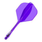 Winmau Fusion integreeritud vars koos lehvikuga lilla MEEDIUM