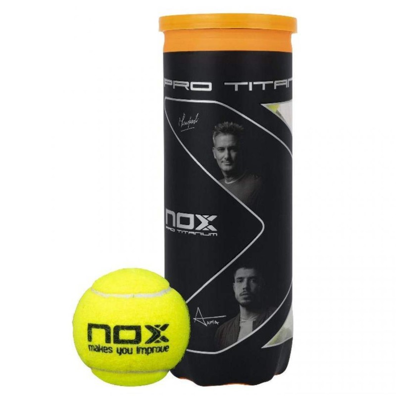 3-pack-nox-pro-titanium-padel-balls Padelipallid NOX PRO TITANIUM - Image 1